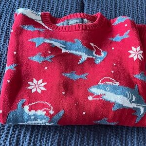 Red Shark Holiday Sweater